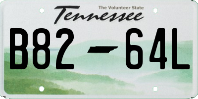 TN license plate B8264L