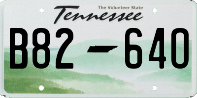 TN license plate B8264O