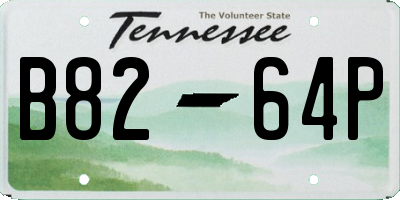 TN license plate B8264P