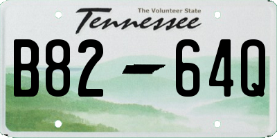 TN license plate B8264Q