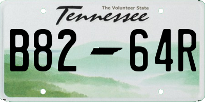 TN license plate B8264R