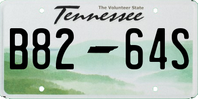 TN license plate B8264S