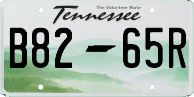 TN license plate B8265R