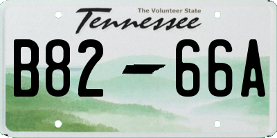 TN license plate B8266A