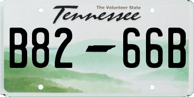 TN license plate B8266B