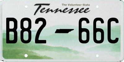 TN license plate B8266C