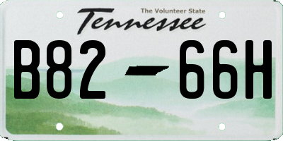 TN license plate B8266H