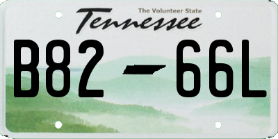 TN license plate B8266L