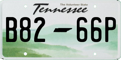 TN license plate B8266P