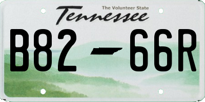 TN license plate B8266R