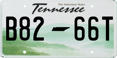 TN license plate B8266T