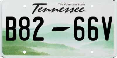 TN license plate B8266V