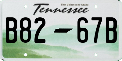 TN license plate B8267B