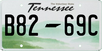 TN license plate B8269C