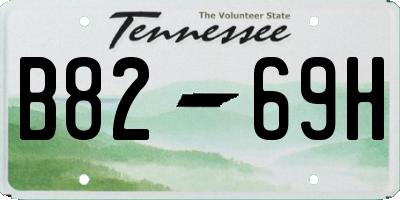 TN license plate B8269H