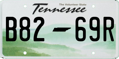 TN license plate B8269R