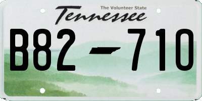 TN license plate B8271O