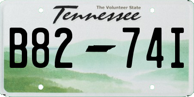 TN license plate B8274I