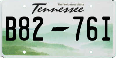 TN license plate B8276I