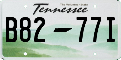 TN license plate B8277I