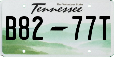 TN license plate B8277T