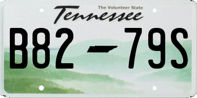 TN license plate B8279S