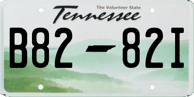 TN license plate B8282I