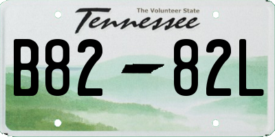 TN license plate B8282L
