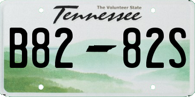 TN license plate B8282S