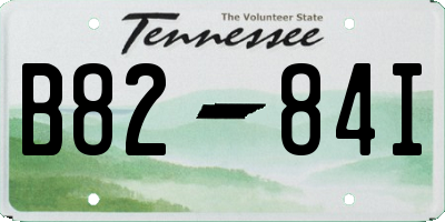 TN license plate B8284I
