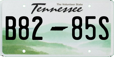 TN license plate B8285S