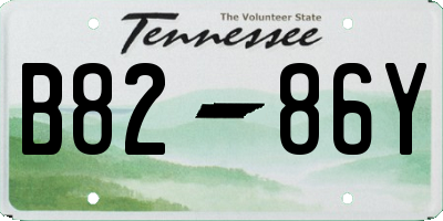 TN license plate B8286Y