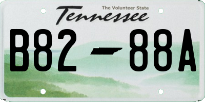 TN license plate B8288A