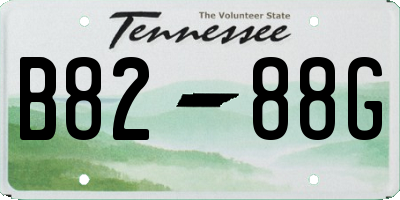 TN license plate B8288G