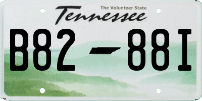 TN license plate B8288I