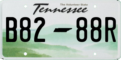 TN license plate B8288R