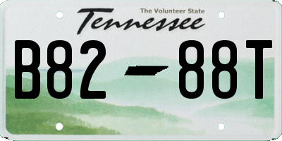 TN license plate B8288T