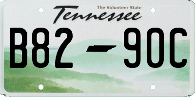 TN license plate B8290C