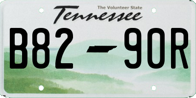 TN license plate B8290R