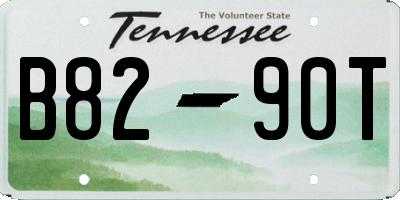 TN license plate B8290T