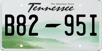 TN license plate B8295I