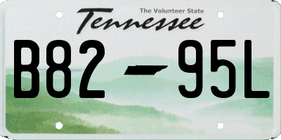 TN license plate B8295L