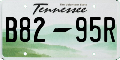 TN license plate B8295R