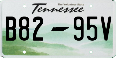 TN license plate B8295V