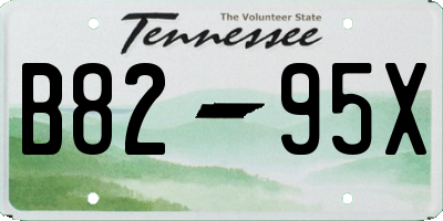 TN license plate B8295X