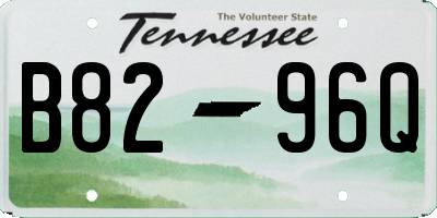 TN license plate B8296Q