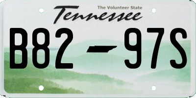 TN license plate B8297S