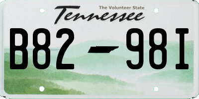 TN license plate B8298I