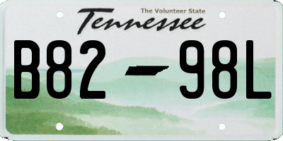 TN license plate B8298L