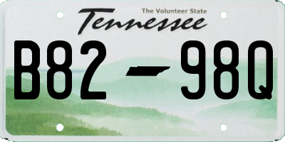 TN license plate B8298Q